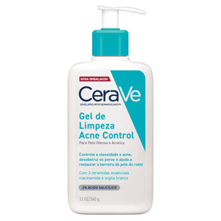 Cerave Gel de Limpeza Acne Control com 340g em Oferta na Shopee