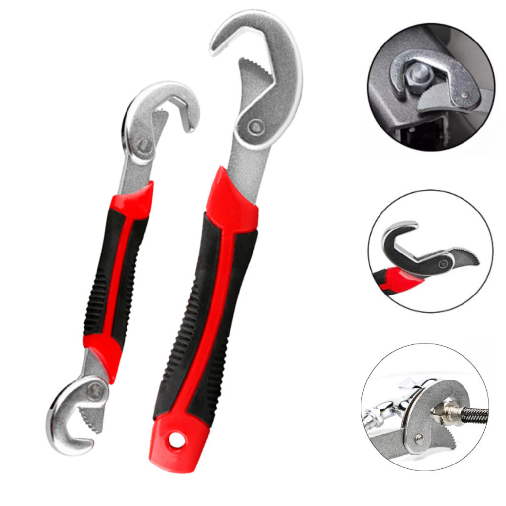 Chave De Boca Tubo Mestra Universal Kit 2 Chaves Inglesa Multifuncional Ajustável 9 A 32mm