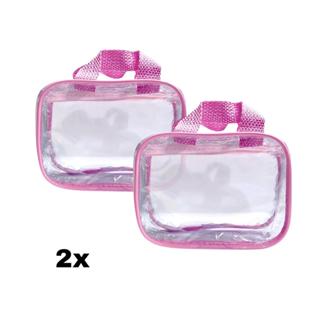 KIT COM 2 MINI Necessaire 15x12 com ALÇA | Mimos, Viagem, Esmaltes, Maquiagem, Organizador em Oferta na Shopee