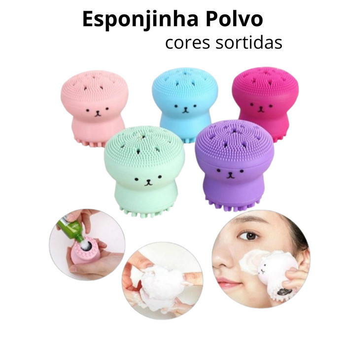 Esponja Polvo Colorida para Banho Infantil – Macia, Divertida, Corpo e Limpeza Delicada Bebê Criança