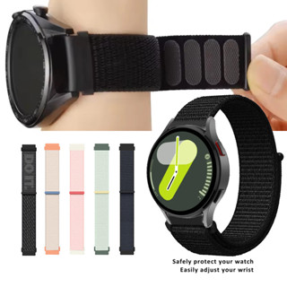 Pulseira Esportiva De Nylon , 20MM , Para Samsung Galaxy Watch 7 FE 6 4 Clássico 5 pro 44mm 40mm 43mm 47mm 45mm em Oferta na Shopee