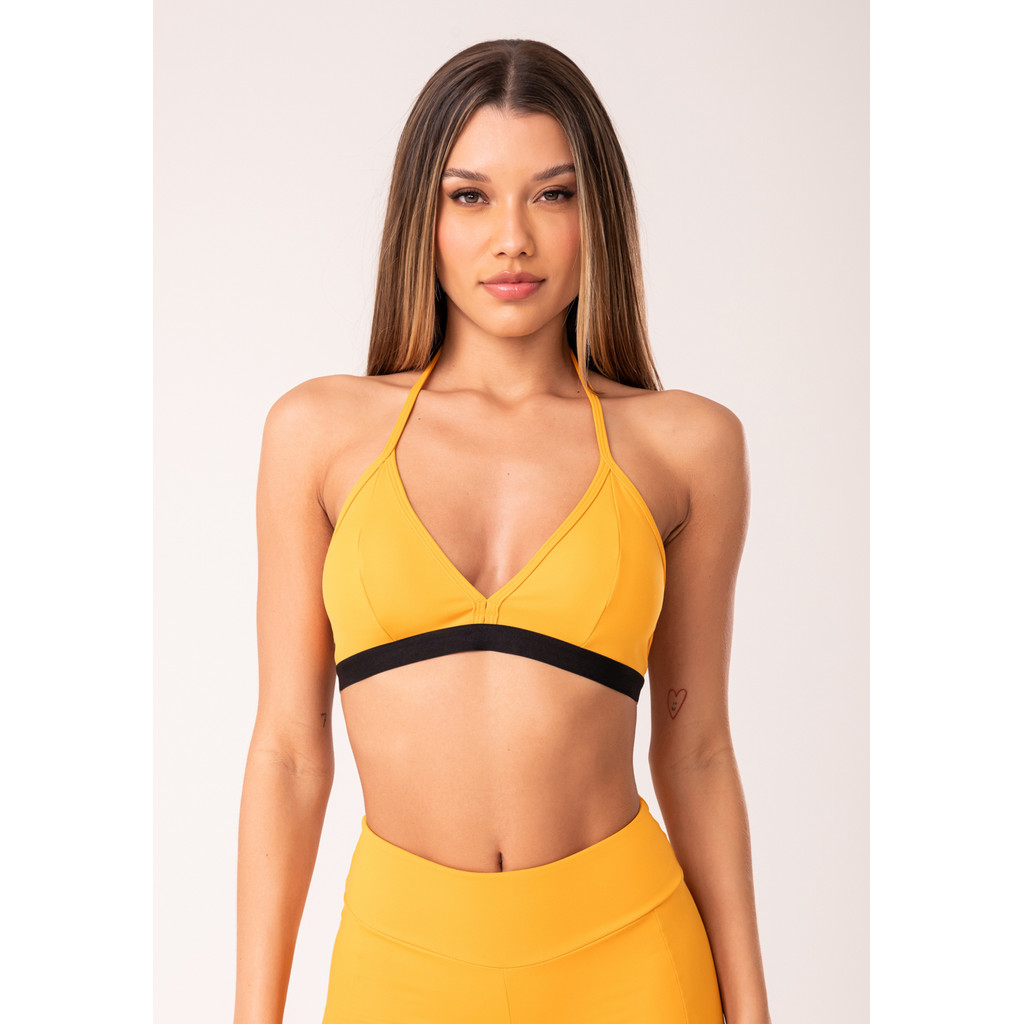 TOP FITNESS FEMININO COM BOJO E ALÇAS FINAS OASIS DLK
