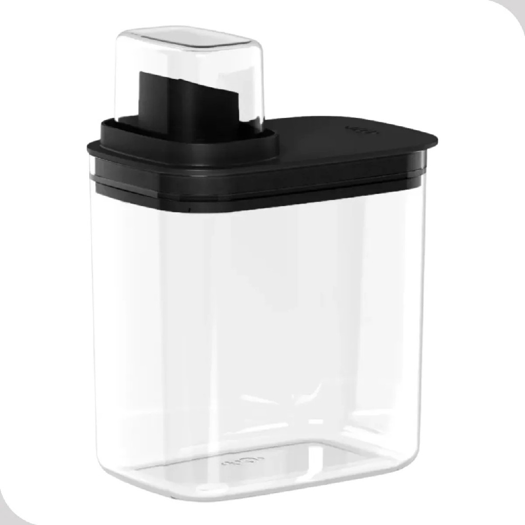 Kit Lavanderia 2 Dispenser Flow 1,5L Cor Preto