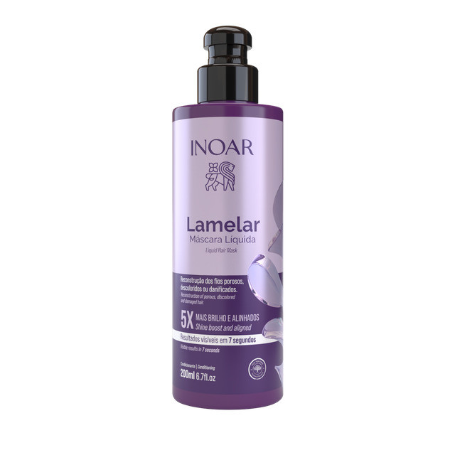 Inoar Lamelar Máscara Líquida 200ml em Oferta na Shopee