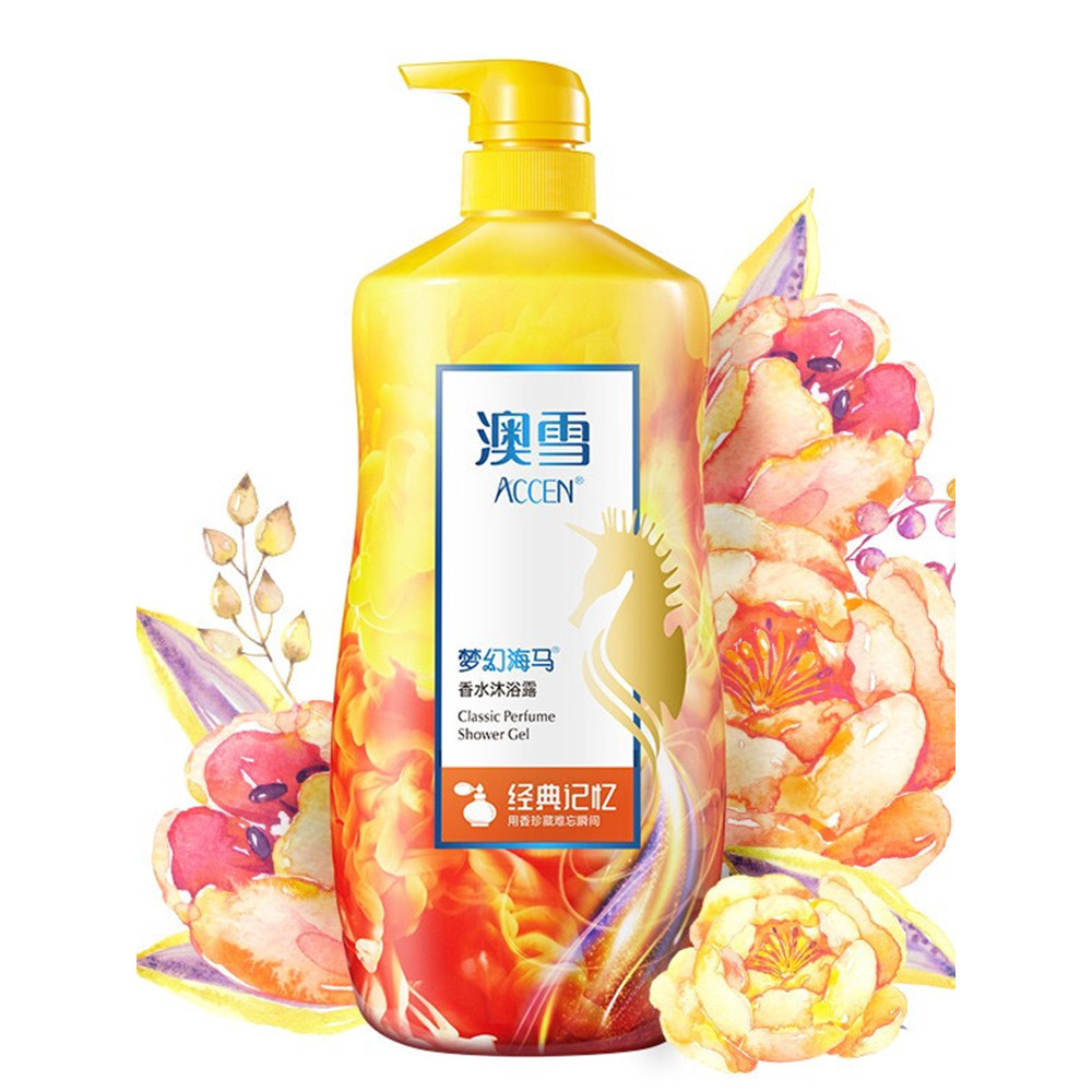 Gel de banho de neve australiano 938g memória clássica cavalo marinho Perfume família hidratante hidratante fragrância c