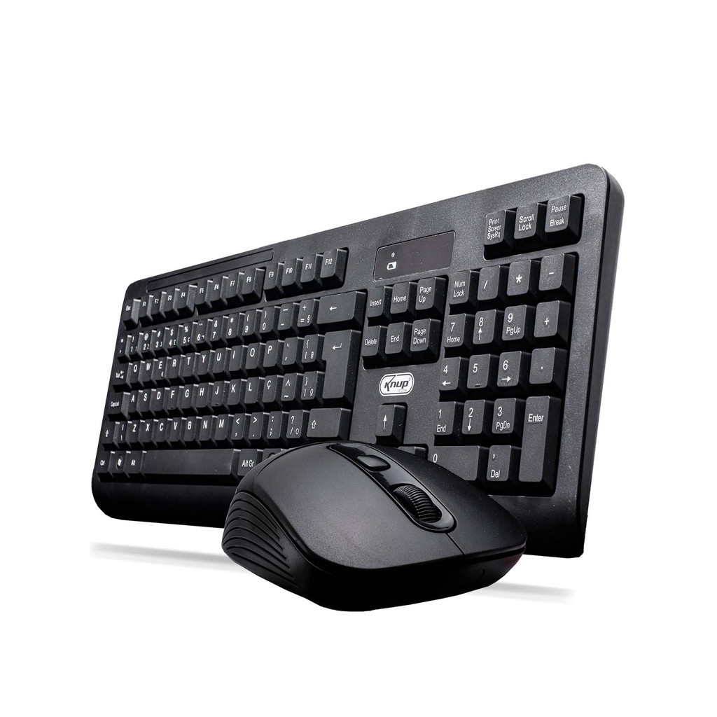 Kit Teclado Mouse Slim 2.4ghz Sem Fio Wireless Pc Computador Notebook