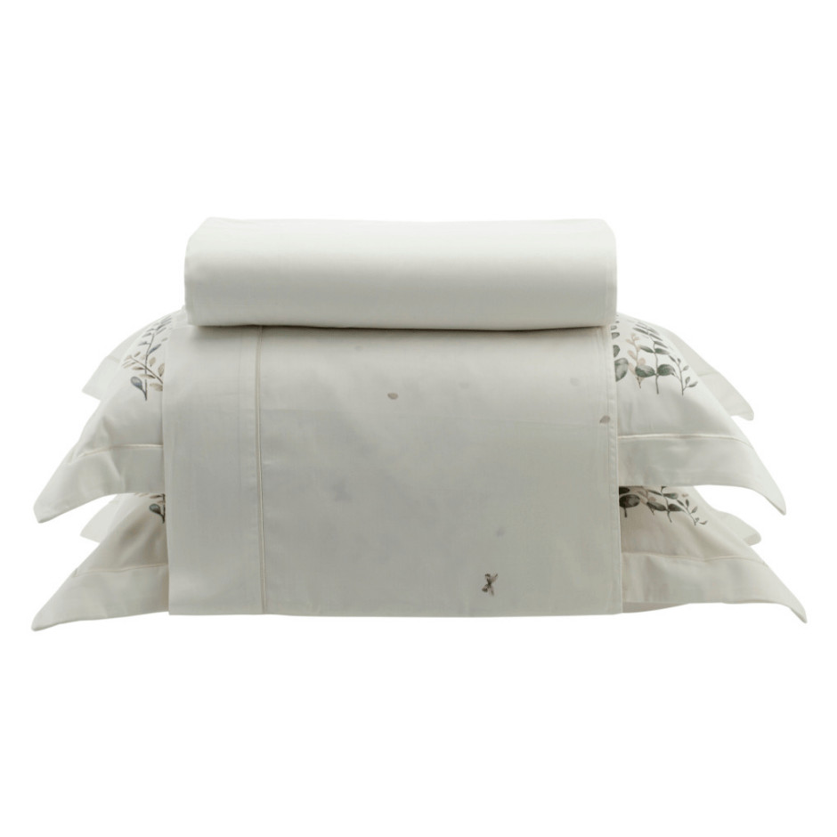 Jogo De Cama 300 Fios Lazio Kacyumara Melis em Oferta na Shopee