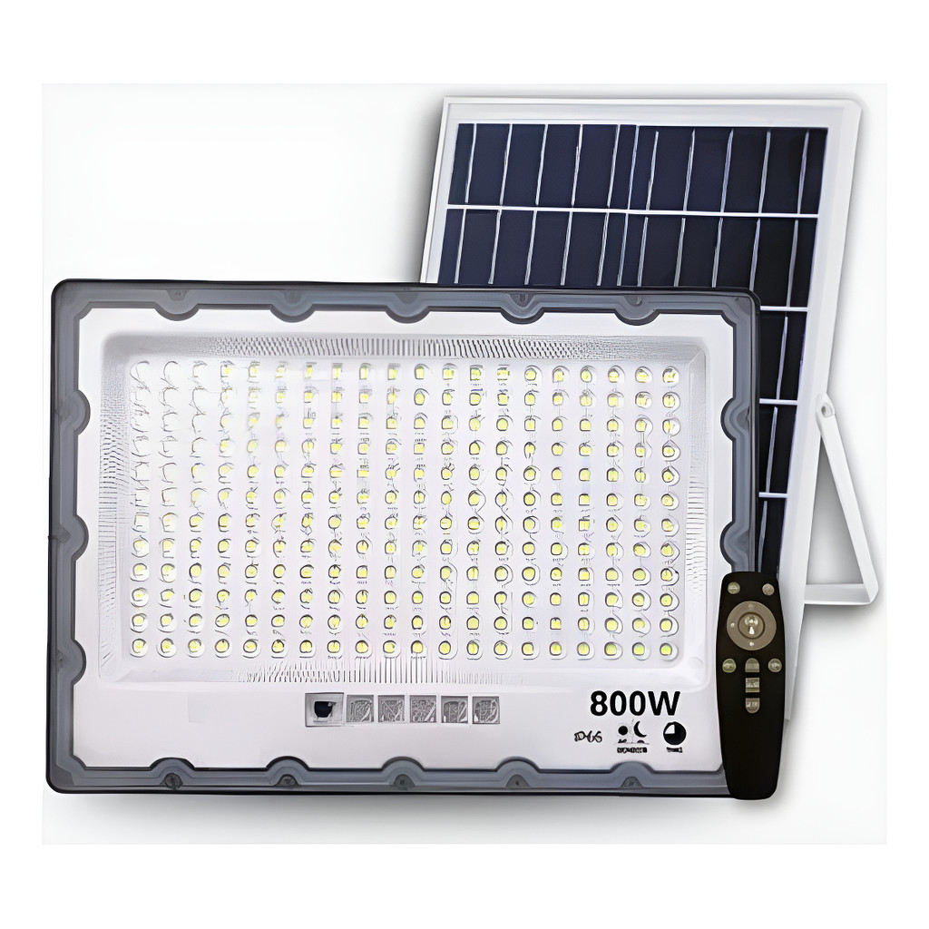 Luz solar iluminação externa Refletor 800w Placa Solar Bateria Holofote Prova D'agua 800w BF 6500k