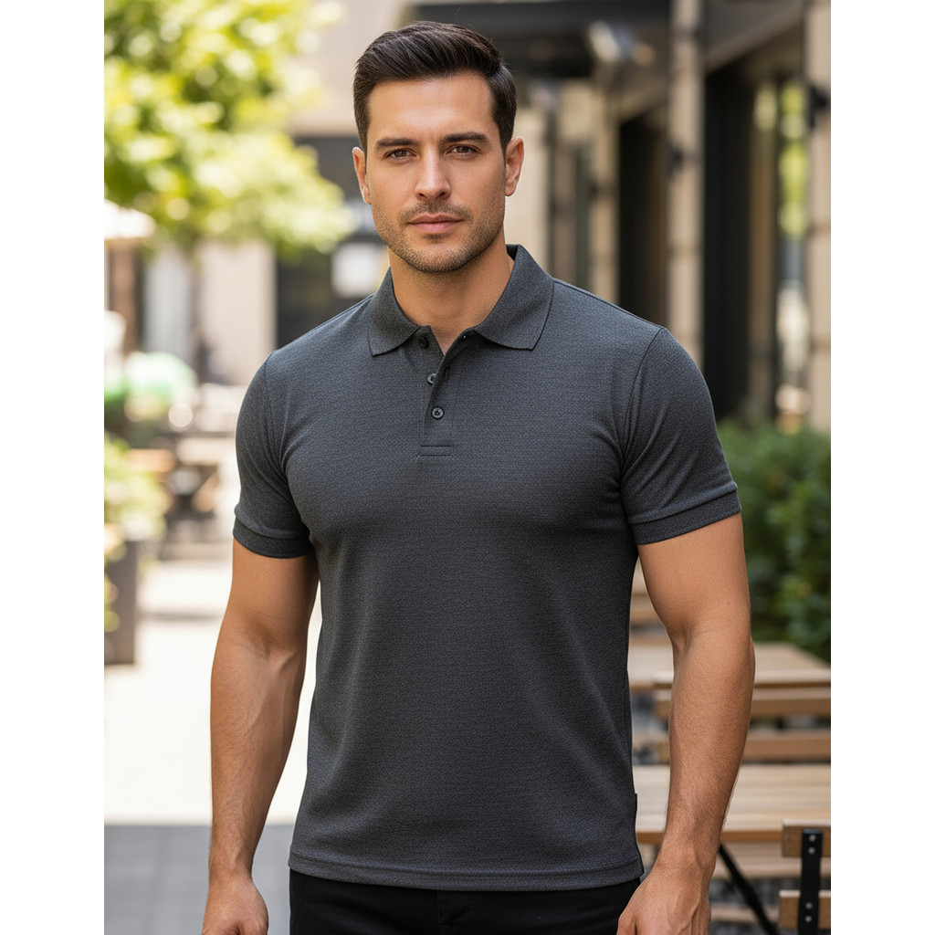 Camisa Polo Masculina Clássica Piquet Premium Varias Cores