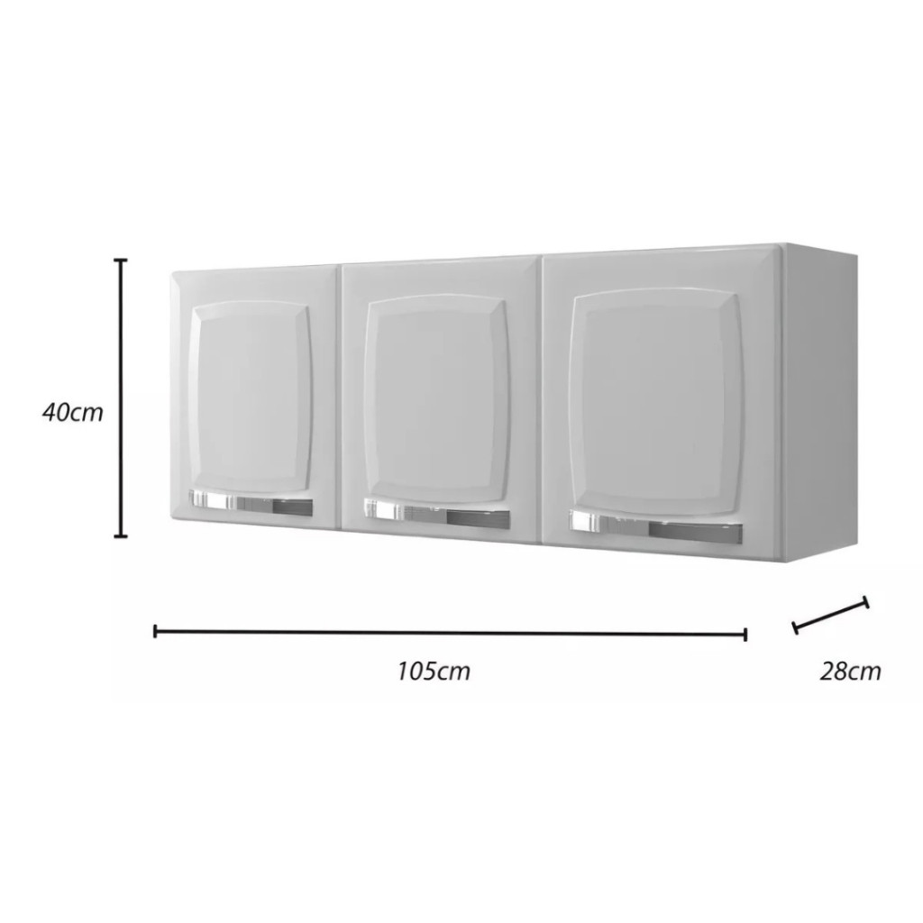 Armário Aéreo Cozinha Itatiaia 3 Portas: Onde Comprar | BuscaProdutos