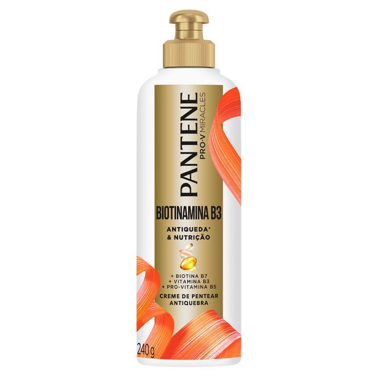 Creme para Pentear Pantene Biotinamina B3 240g em Oferta na Shopee