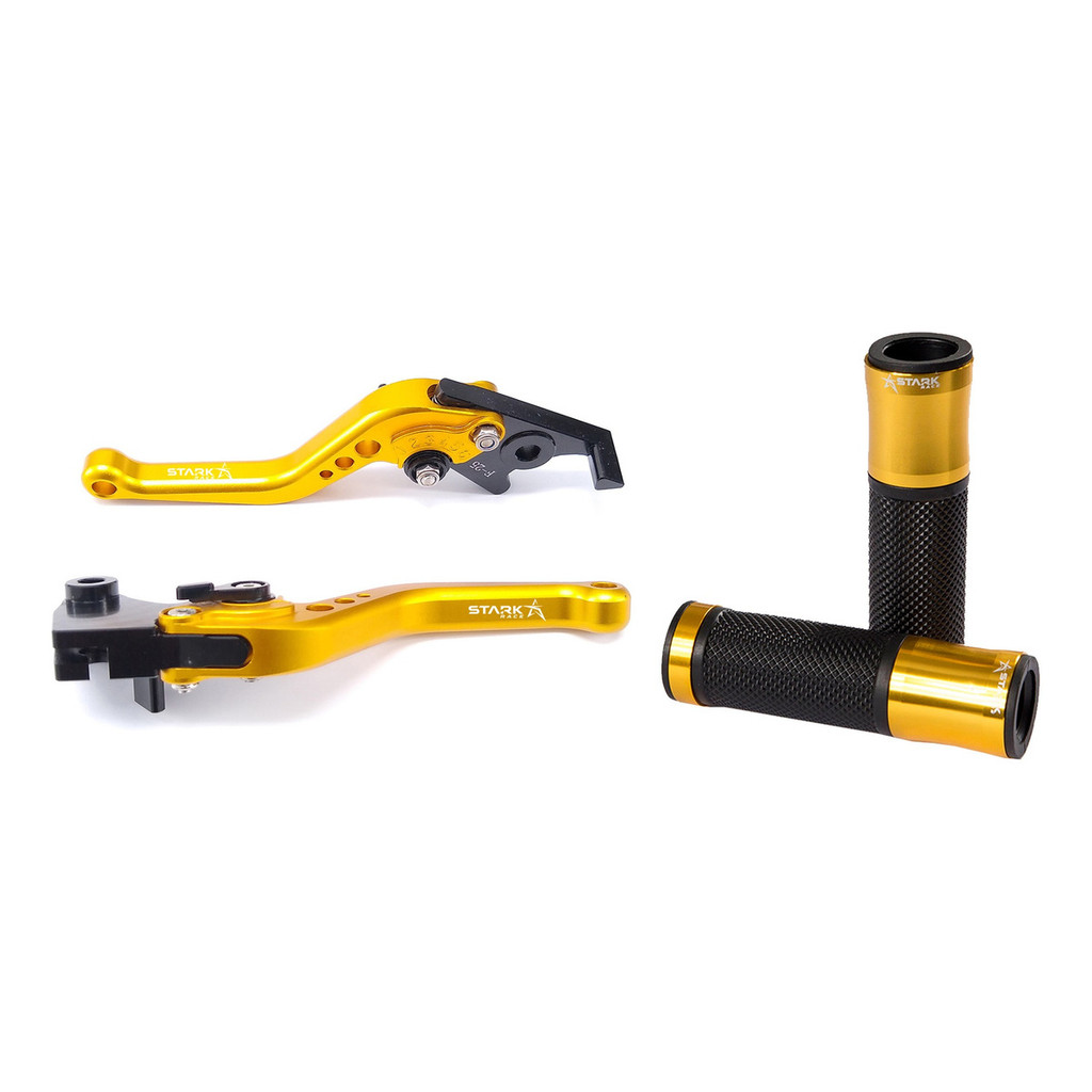 Manete Manopla Esportivo Stark Race Kawasaki Z750 Z800(dourado)