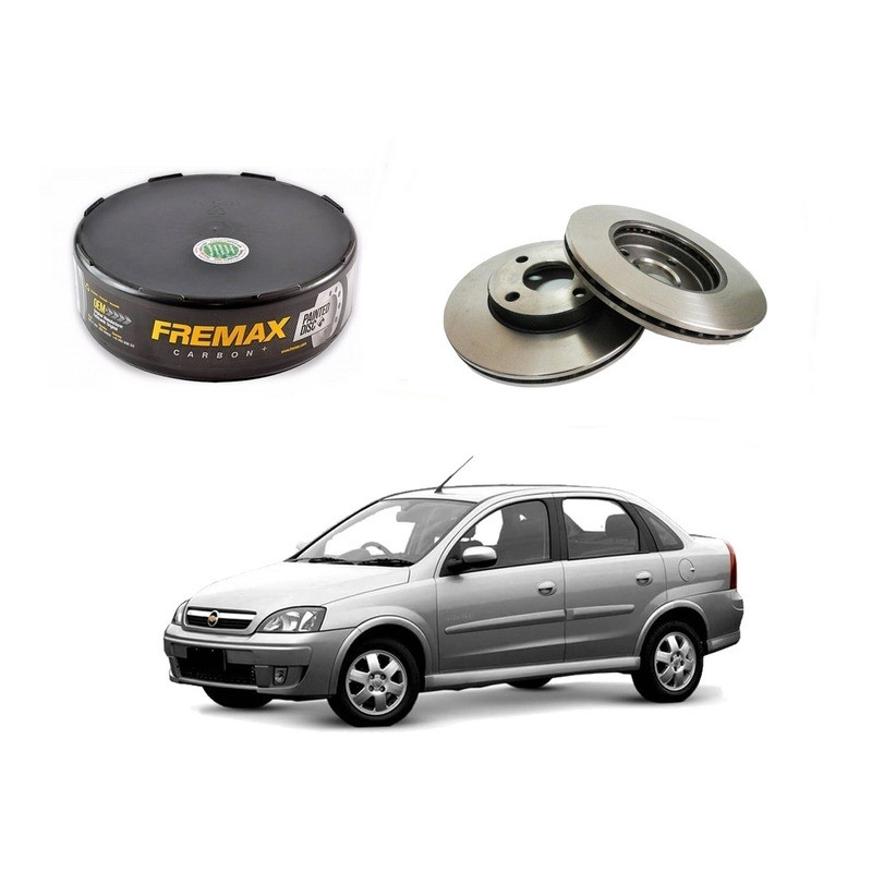 Disco Freio Dianteiro Corsa Sedan 1.0 2003 A 2012 em Oferta na Shopee
