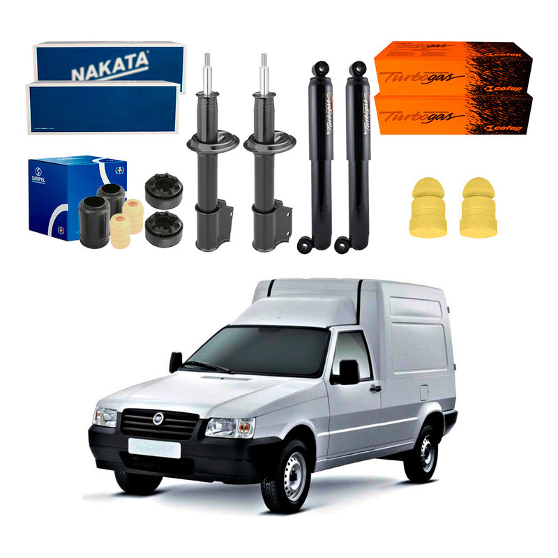 Kit Amortecedor Dianteiro Traseiro Fiorino 1.3 2003 A 2012