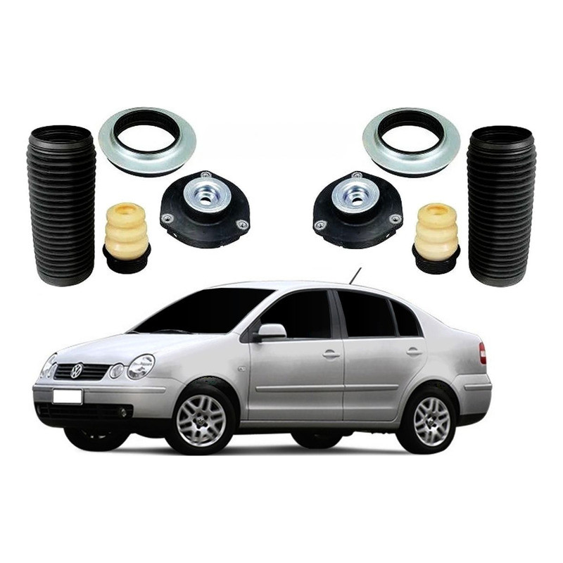 Kit Batente Dianteiro Nakata Polo Sedan 1.6 2.0 2002 A 2006