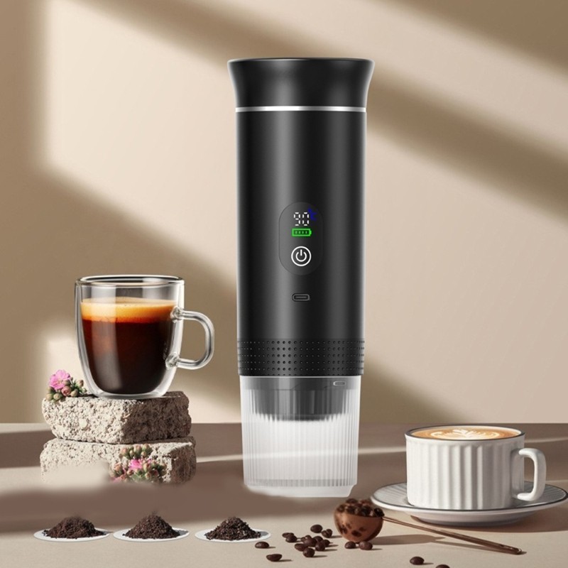 Máquina moedor De Café Para Carro , Expresso Elétrica Portátil , Viagem Com Auto aquecimento Acampamento , Cafeteira