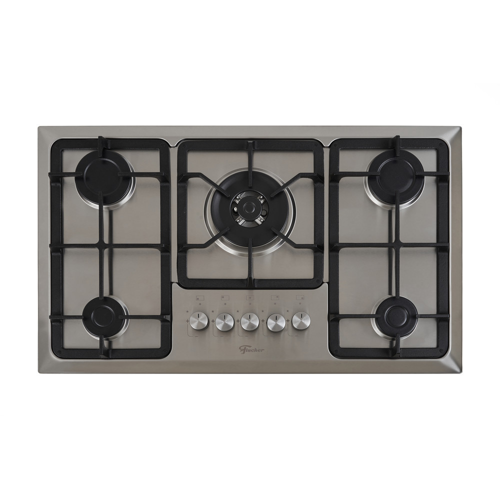 Cooktop Fischer 5 Bocas Infinity Gás Mesa Inox Tripla Chama
