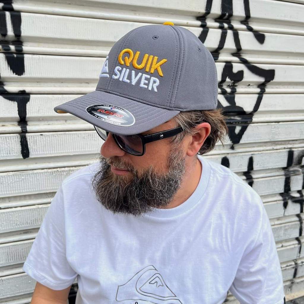 Boné Quiksilver Flexfit Emb Omni Surf Dark Gray M