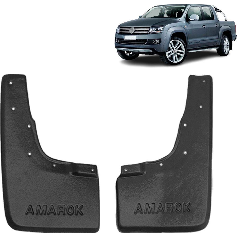 Kit Apara Barro Lameira Amarok 2010 a 2025 Com Alargador Dianteiro 2 Peças