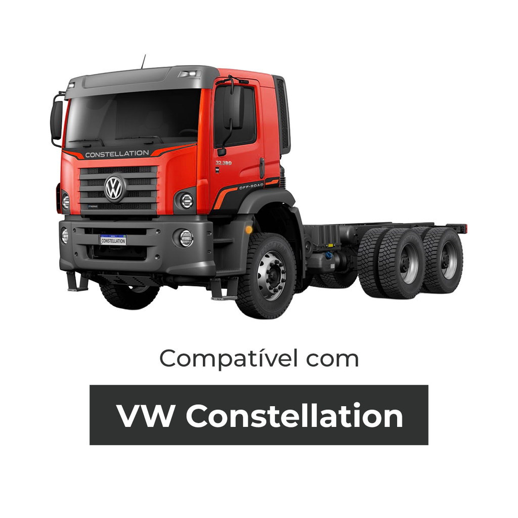 Par De Lanterna Tapa Sol Teto Para Caminhão Volkswagen Constellation Luz Delimitadora Cabine Cristal — imagem 2 de 2