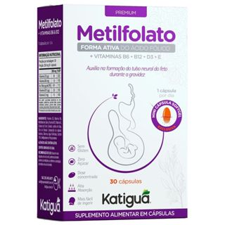 Metilfolato - 30 Cápsulas - Katiguá em Oferta na Shopee