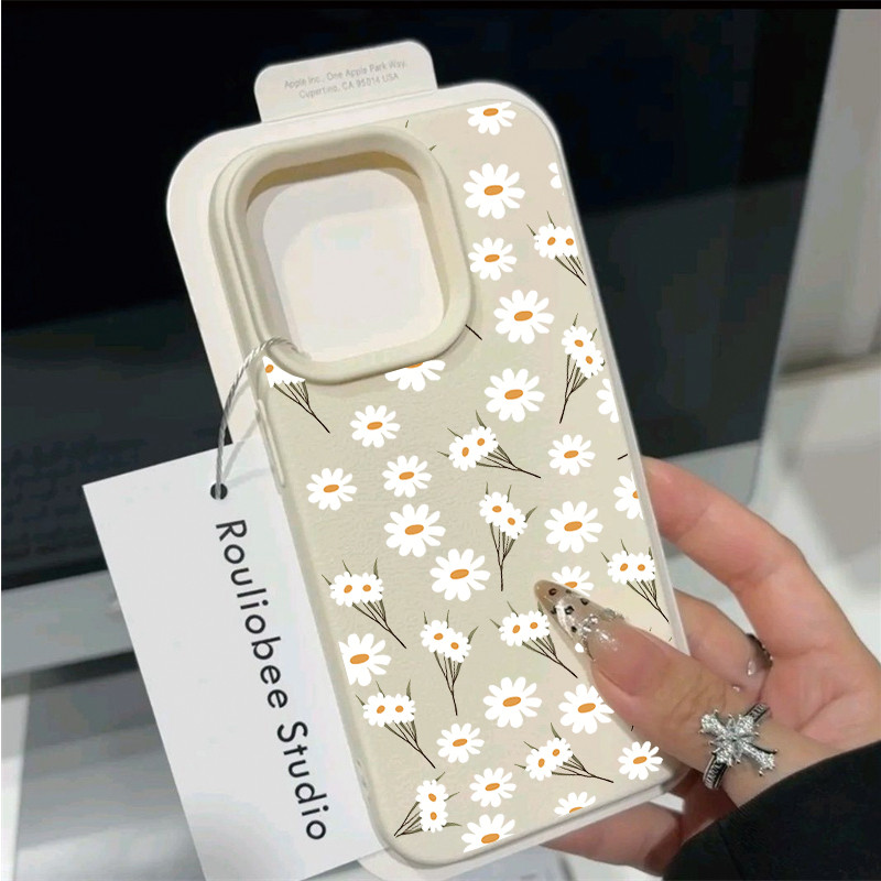 Capa Para Samsung Galaxy A56 A36 A26 A07 A55 A35 A16 A06 A15 A25 A54 A53 A05 Caixa De Telefone Pequenas Flores Couro Do 