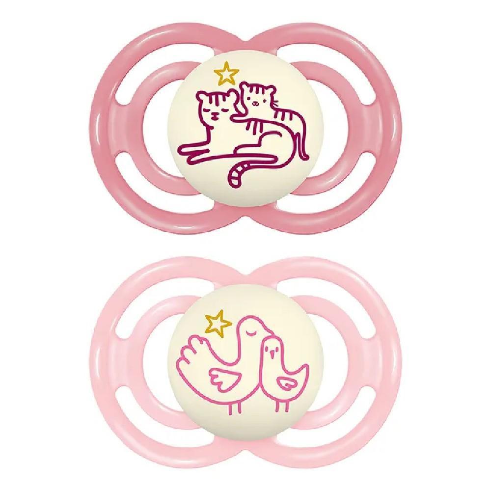 MAM Perfect Night 6 Meses Embalagem Dupla Rosa - Mam Baby em Oferta na Shopee