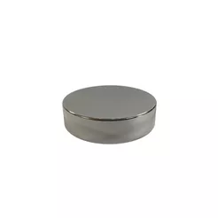 Tampa De Alumínio Para Pote Cilíndrico Reto - Prata - Rosca 56mm - 1 unidade