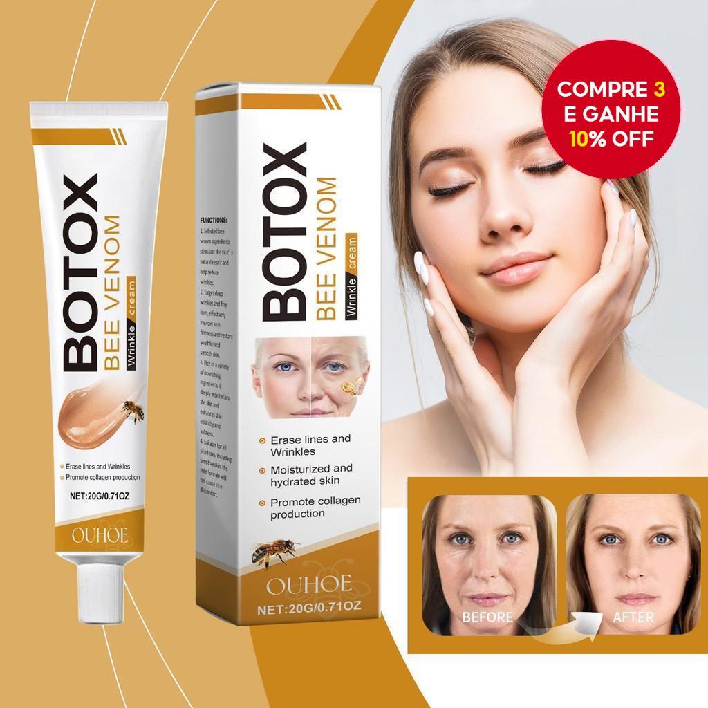 Novo Creme Facial de Veneno de Abelha Ouhoe Hidratação Suave Clareia a Pele Rejuvenescimento Delicado Pele Macia