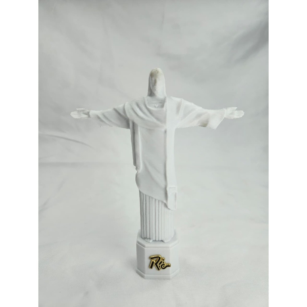 ESTÁTUA CRISTO REDENTOR  BRANCO IMPRESSA EM 3D SOUVENIR RIO DE JANEIRO