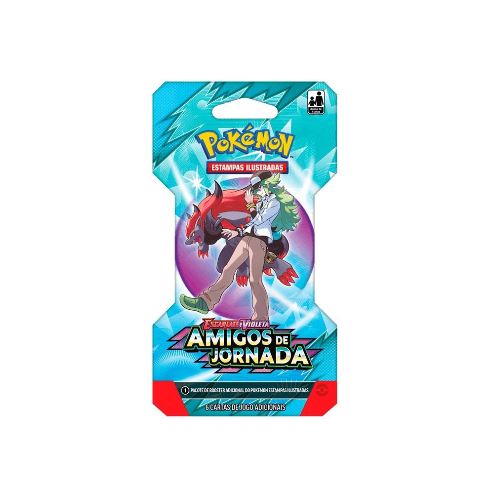 Blister Unitário Pokémon Escarlate e Violeta: Amigos de Jornada - Zoroark em Oferta na Shopee