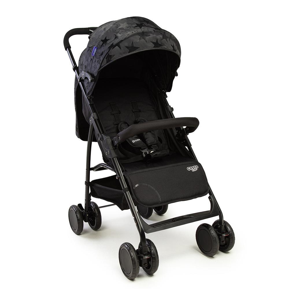 Carrinho de Bebê de Passeio Bross Cosco kids Preto Estrela