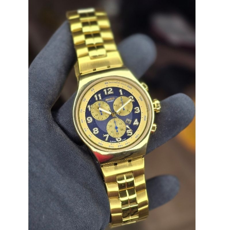 Lançamento Relógio De Pulso SWATCH IRONY, pulseira aço, com caixa
