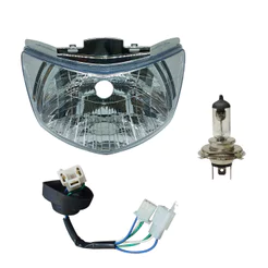 Farol Completo Cristal Lampada Halógena H4 Soquete Biz 125 2006 2007 2008 2009 2010