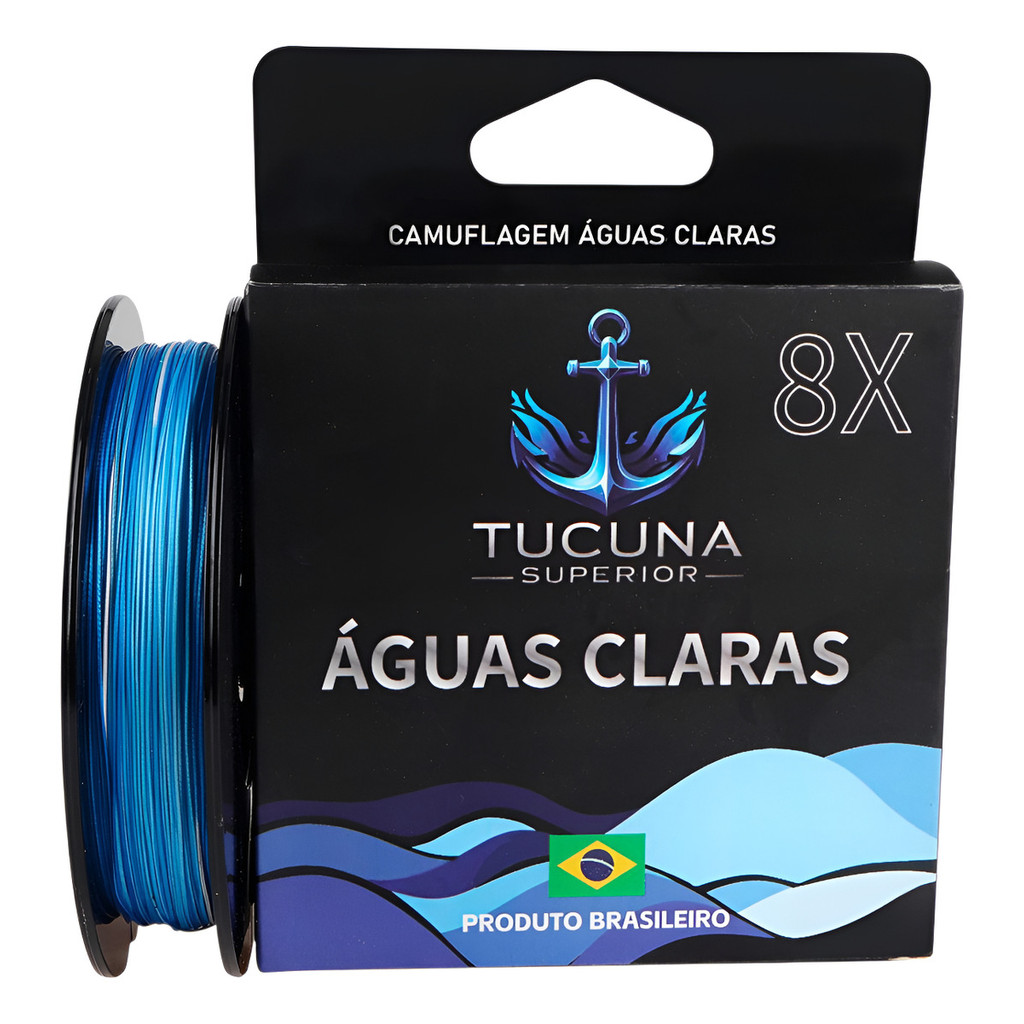 Linha Pesca Multifilamento 0.70mm Águas Claras 8 Fios