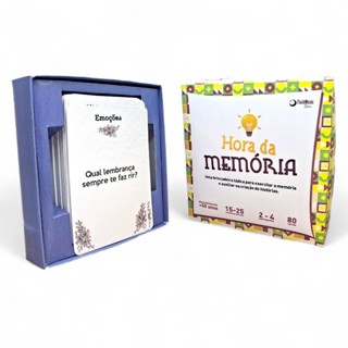 Jogo de Cartas Hora da Memória Jogo Terapêutico Terceira Idade 80 Cartas Estímulo da Memória em Oferta na Shopee