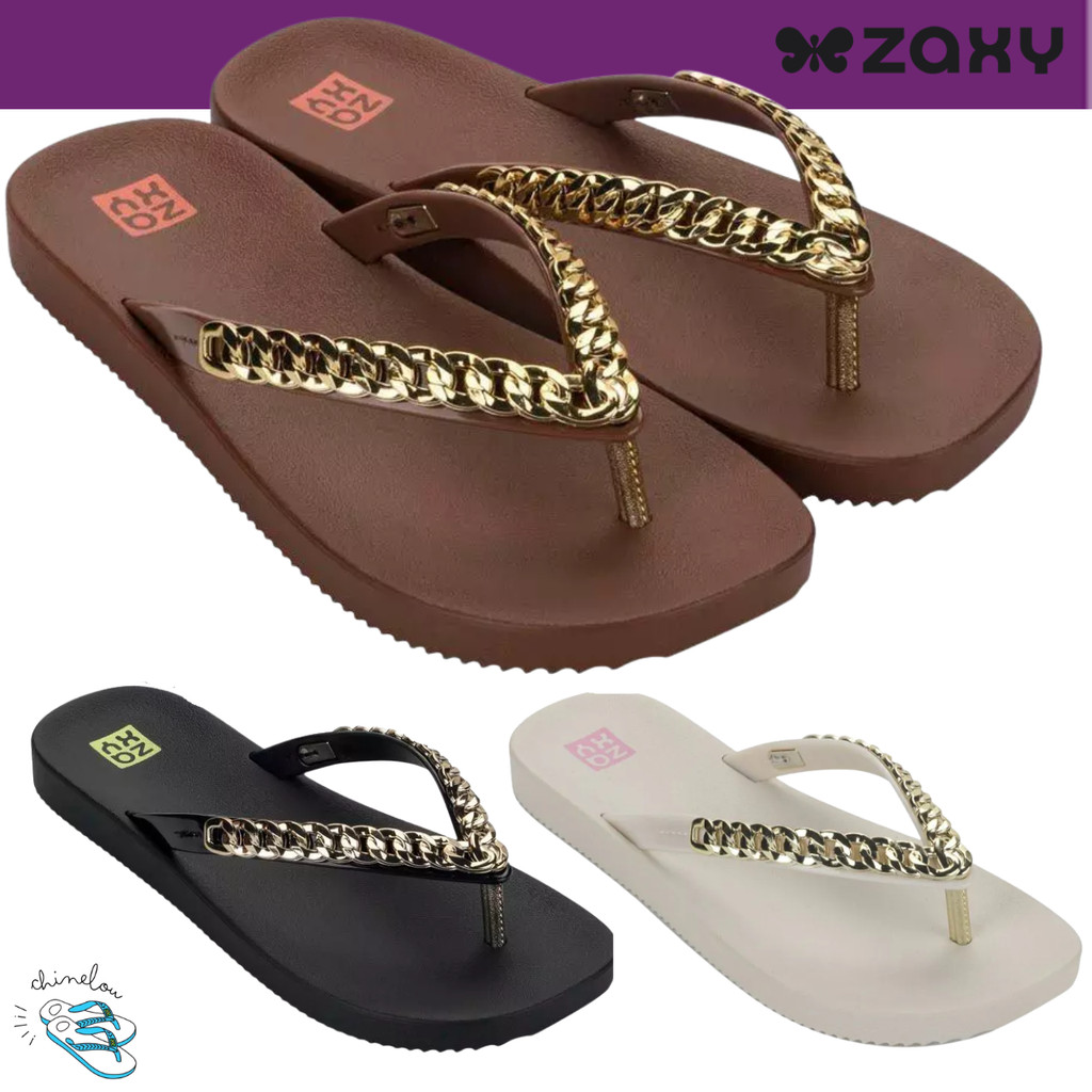 Sandalia Chinelo Slide Papete Feminina Zaxy Hype Lançamento Novidade Conforto
