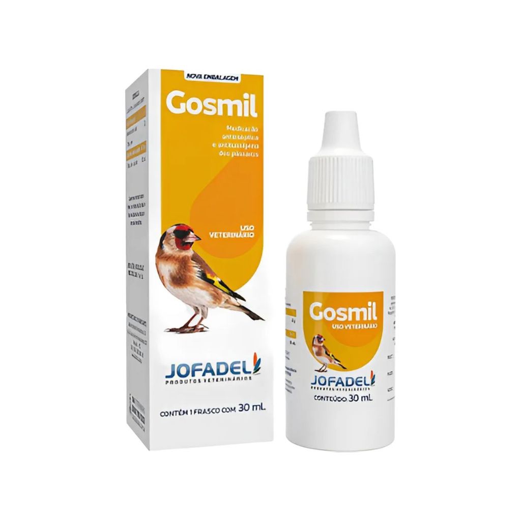 Gosmil 30ml Gogo Antisséptico e Antitussígeno Para Pássaros em Oferta na Shopee