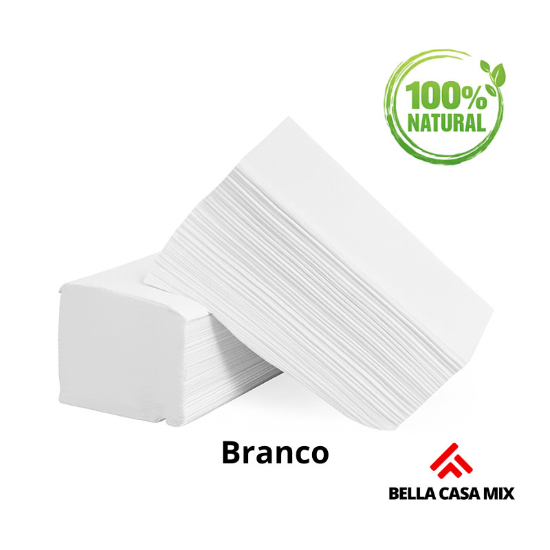 Papel Toalha Interfolha Branco Especial 5000 Folhas 20x21