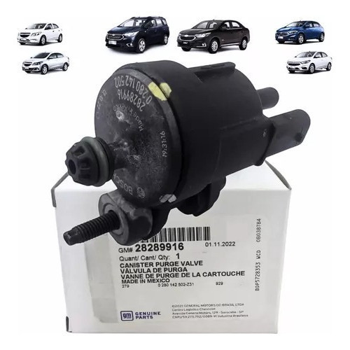 Válvula Solenoide Canister Chevrolet Onix Joy 2018 /2019 Gm