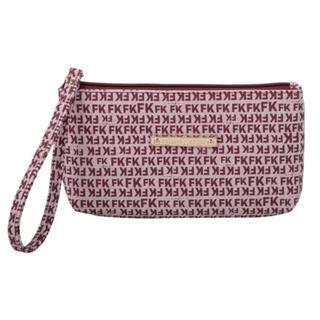 Carteira Alça de Mão Grande Fellipe Krein Ss23 Fk655 - Vinho em Oferta na Shopee