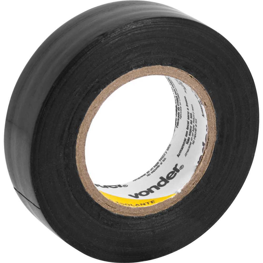 FITA ISOLANTE 19MMX20M PRETA VONDER - KIT 2UN em Oferta na Shopee