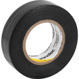 FITA ISOLANTE 19MMX20M PRETA VONDER - KIT 2UN em Oferta na Shopee