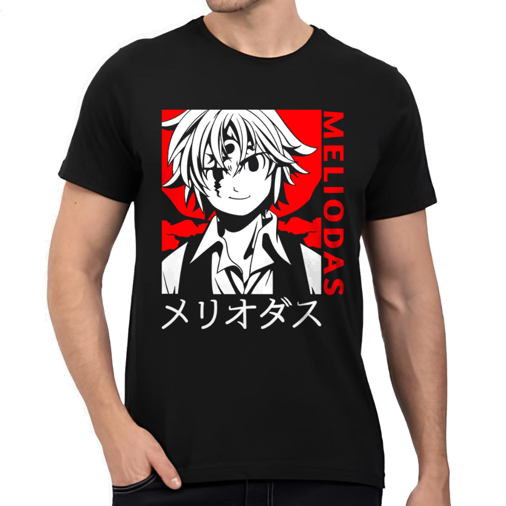 Camiseta Algodão - Meliodas - Nanatsu no taizai - Sete pecados Capitais - Capitão - Ira - Dragão