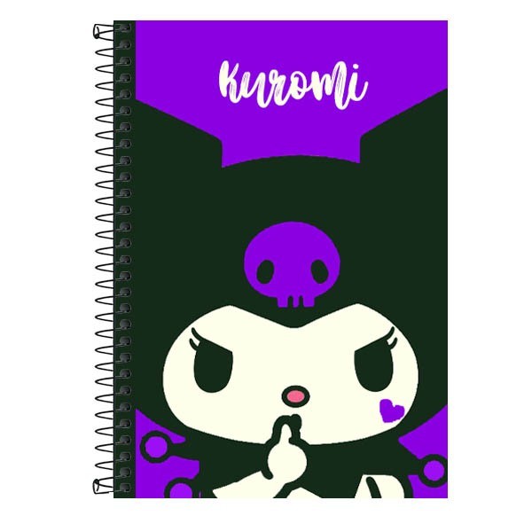 Caderno Personalizado KUROMI (hello kitty, my melody, sanrio) - 1 matéria, 10 matérias e 20 matérias em Oferta na Shopee