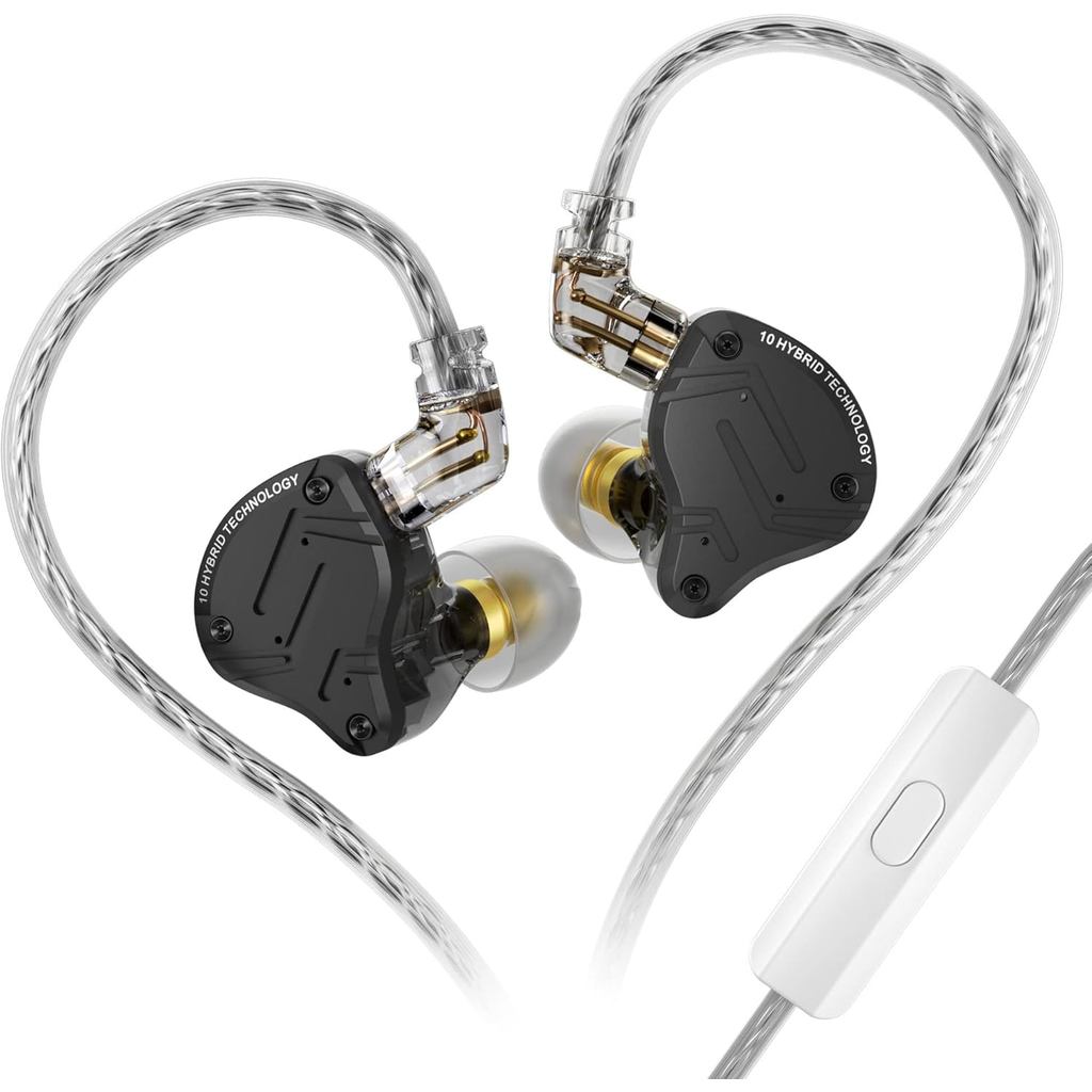 Fones de Ouvido Kz Zs10 Pro X Iem, Monitor Intra-auricular Kz, Fones de Ouvido HiFi Kz Cabo de Metal e Driver Híbrid — R$ 351,00 em Shopee, 40% OFF