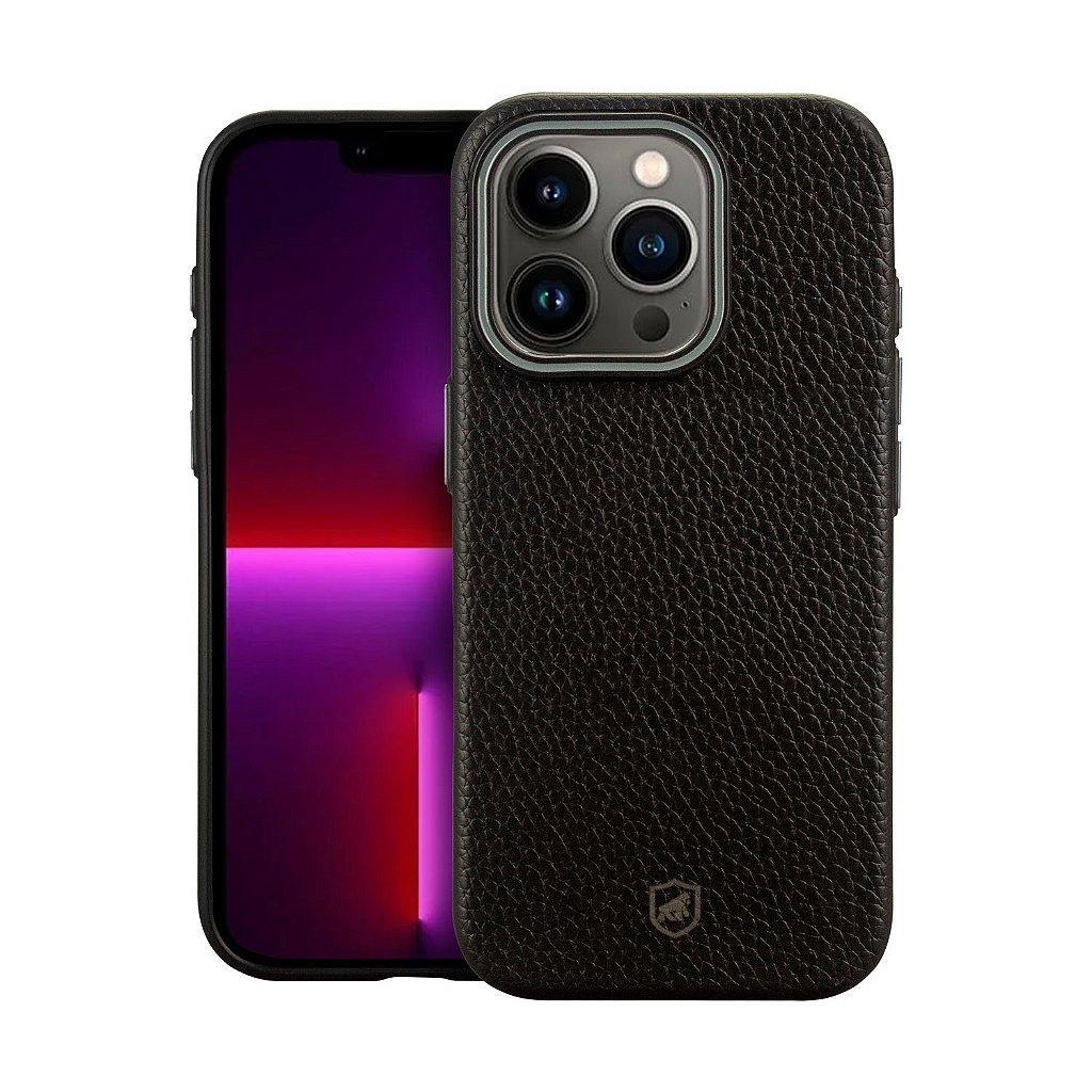 Capa case capinha para iPhone 13 Pro Max - Magsafe TechCouro - Preta - Gshield em Oferta na Shopee