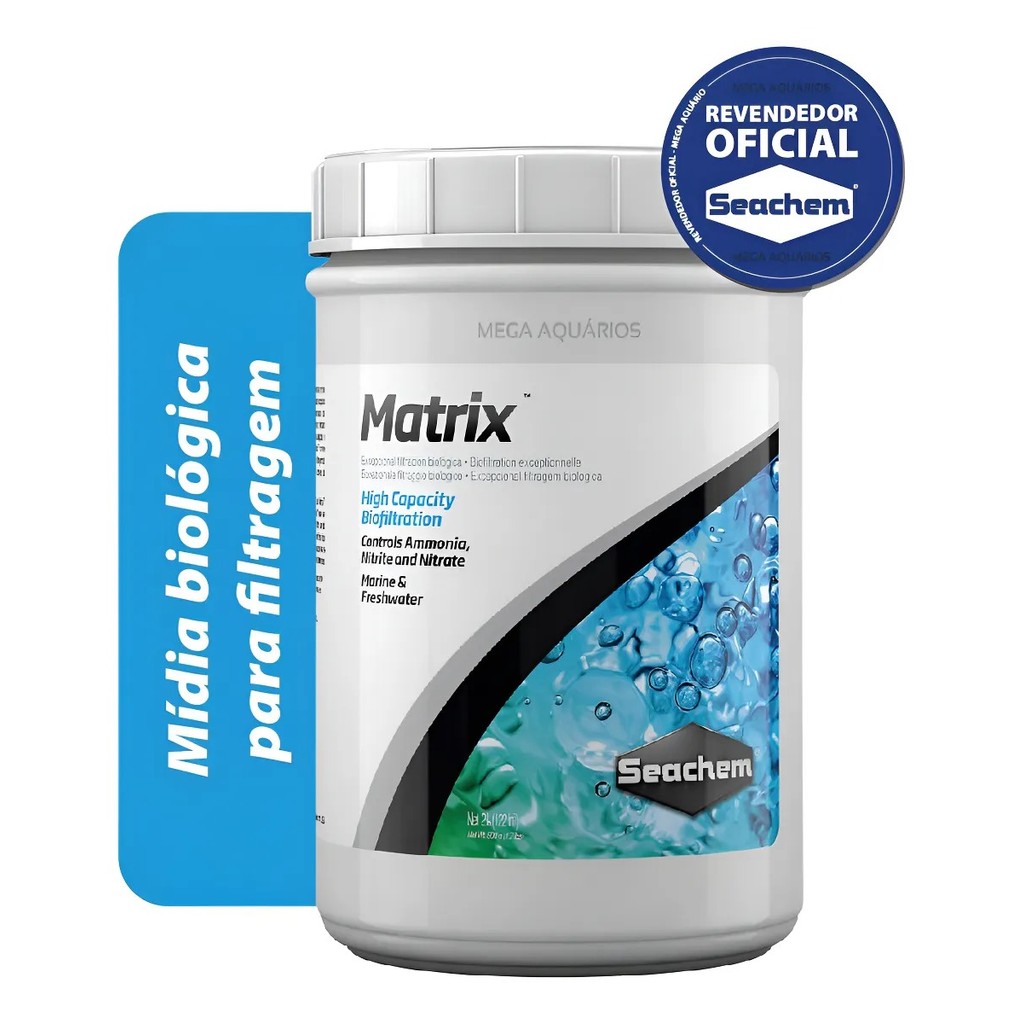 Seachem Matrix 2l Mídia Biológica Filtragem Aquario Lago