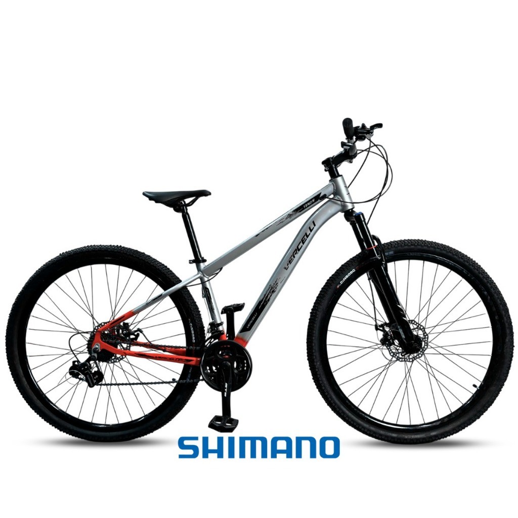 Bicicleta Aro 29 Vercelli Venon Shimano 21V Marchas Alumínio Freio Disco MTB Cabeamento Interno em Oferta na Shopee