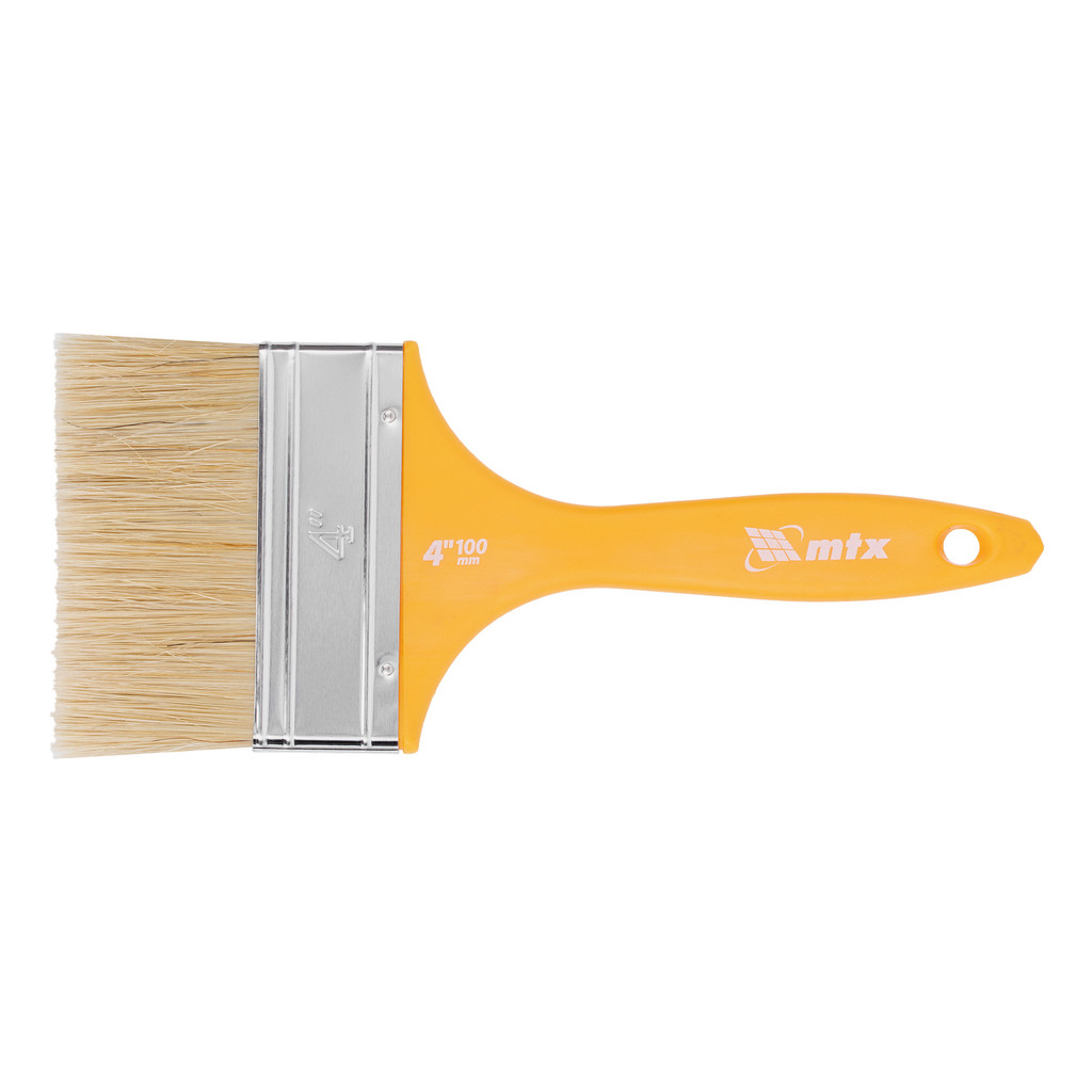 TRINCHA/PINCEL 4, PARA VERNIZ, CERDAS BRANCAS, CABO DE PLASTICO, 1PC // MTX em Oferta na Shopee